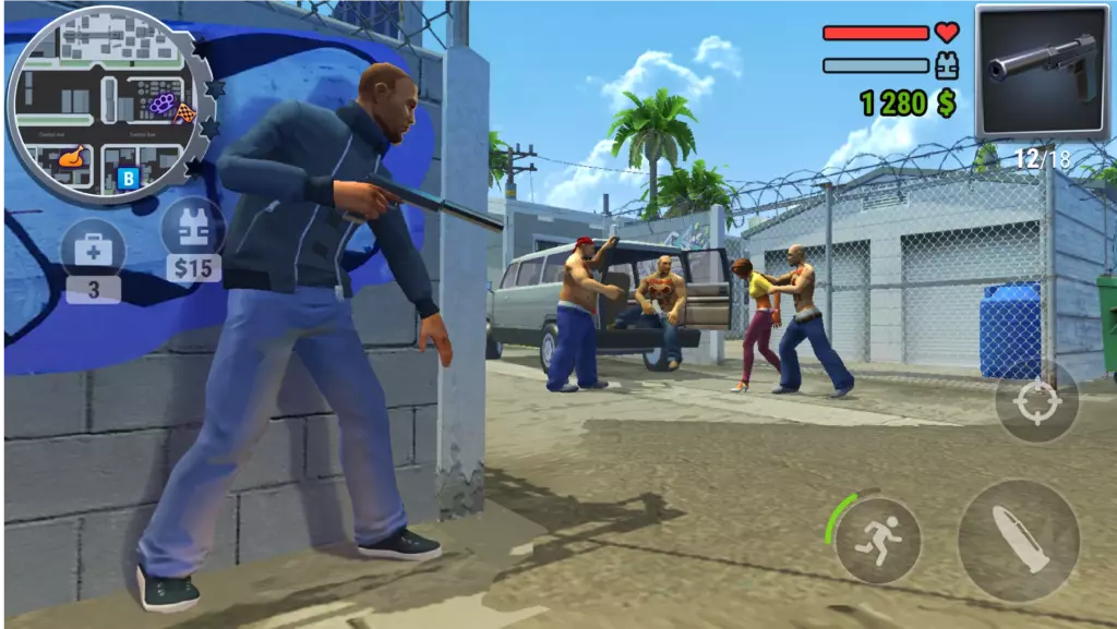 Gangs Town Story 0.30 Мод Много денег